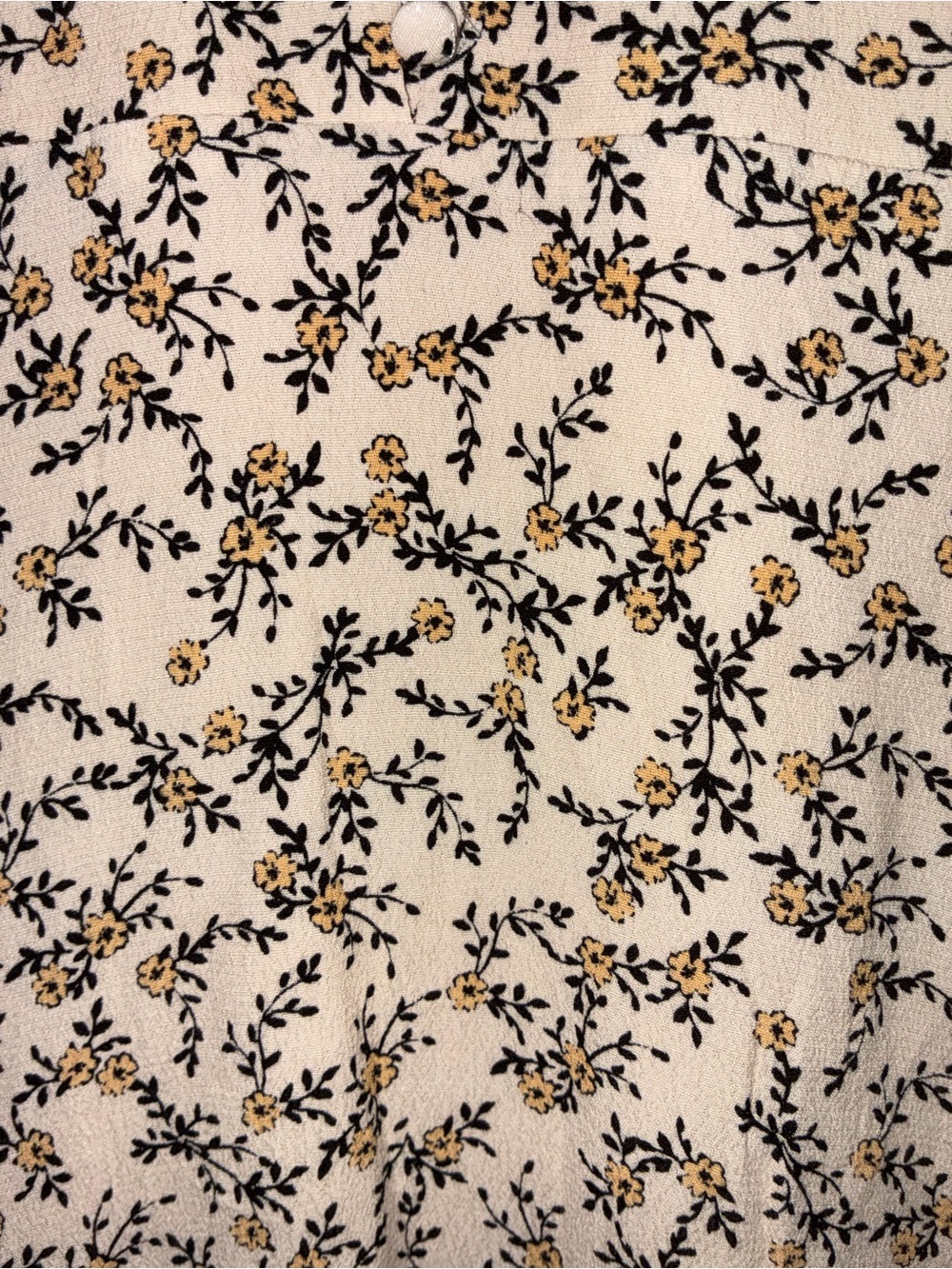 Cupcakes & Cashmere Roxbury Cream Ditsy Floral V-Neck Ruffle Mini Dress 6 - Picture 6 of 6